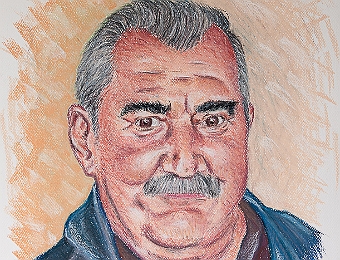 IMG_5634 MB-PASTEL SEC Mon feu beau-père Patrick. Qui nous manque tant. Pastel sec sur papier à grain, d'après une de mes photos.