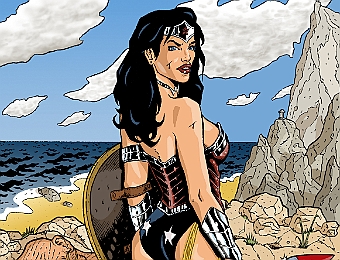 Wonder-Woman Colorisation_1600px Wonder-Woman : crayonnés sur papier, encrage à l'encre de chine, colorisation Photoshop