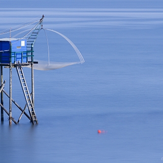 Bord de mer St-Brevin - St-Michel-Chef-Chef Les pêcheries sur pilotis (pêche au carrelet) sont des esplanades en bois, souvent agrémentées d'une cabane, montées sur...